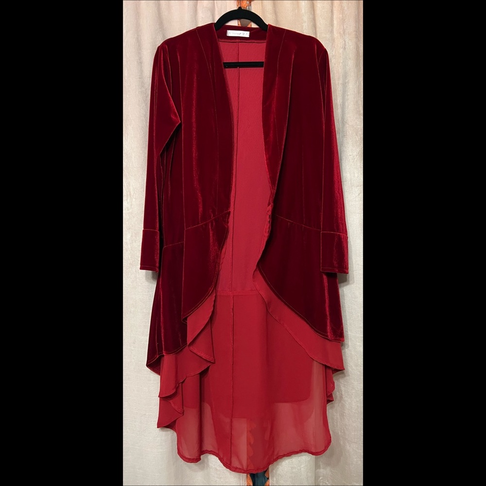Velvet cardigan